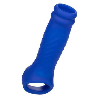 Admiral™ Blue Silicone Wave Penis Extension with Ball Strap