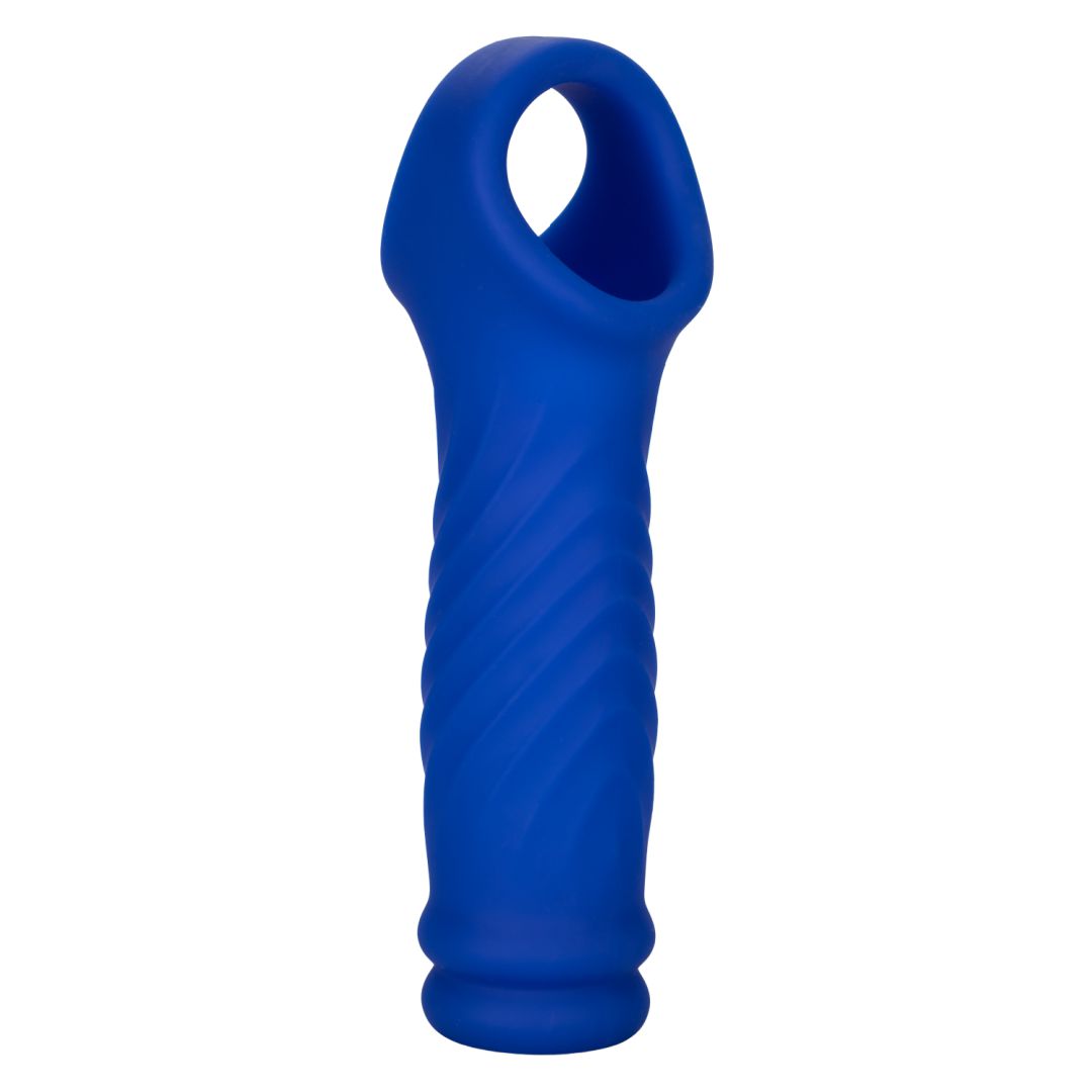 Admiral™ Blue Silicone Wave Penis Extension with Ball Strap