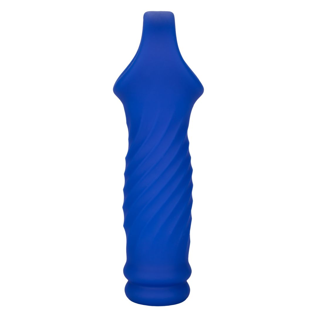 Admiral™ Blue Silicone Wave Penis Extension with Ball Strap