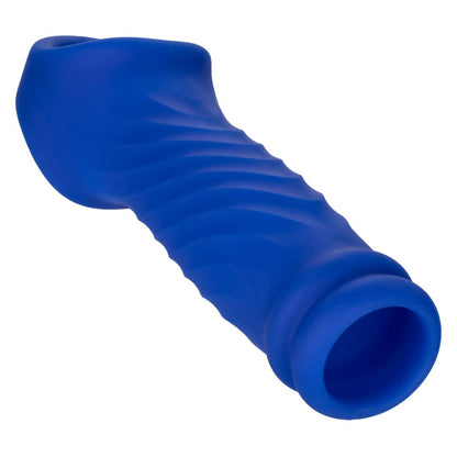 Admiral™ Blue Silicone Wave Penis Extension with Ball Strap