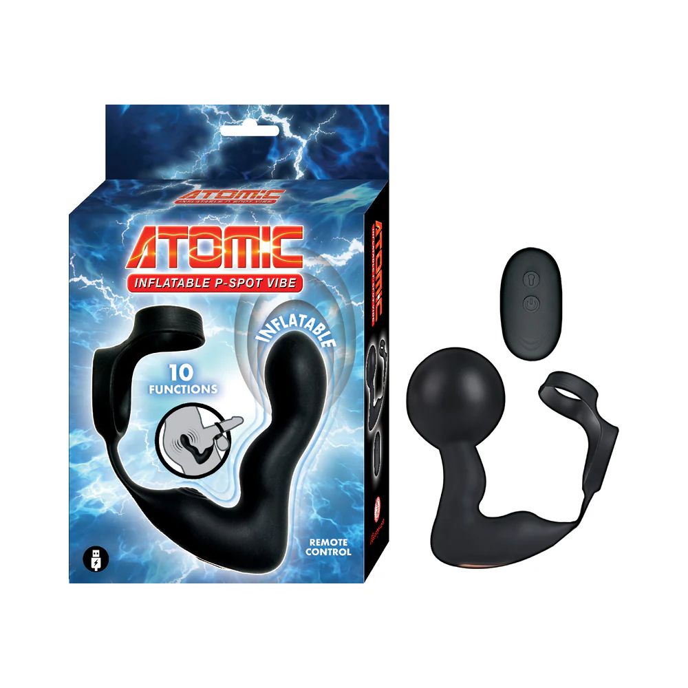 Atomic Inflatable & Vibrating P-Spot  Plug