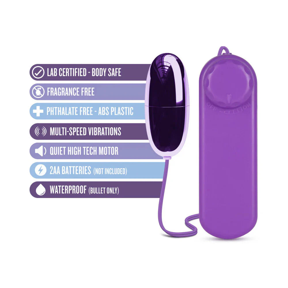 B Yours First Time Wired Remote Control Bullet Vibrator - Various Colors