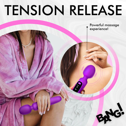 Bang! First Time Wand Vibrator with Digital Display - Purple