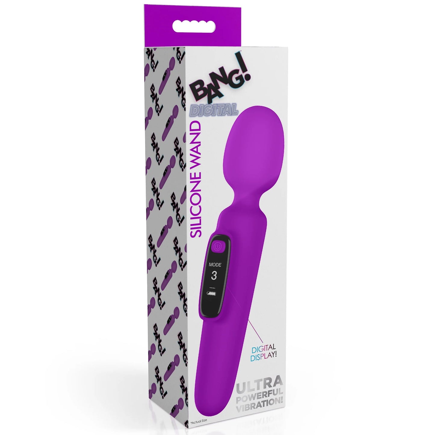 Bang! First Time Wand Vibrator with Digital Display - Purple