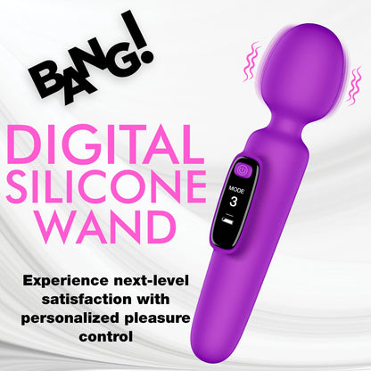 Bang! First Time Wand Vibrator with Digital Display - Purple