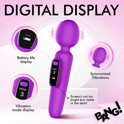 Bang! First Time Wand Vibrator with Digital Display - Purple