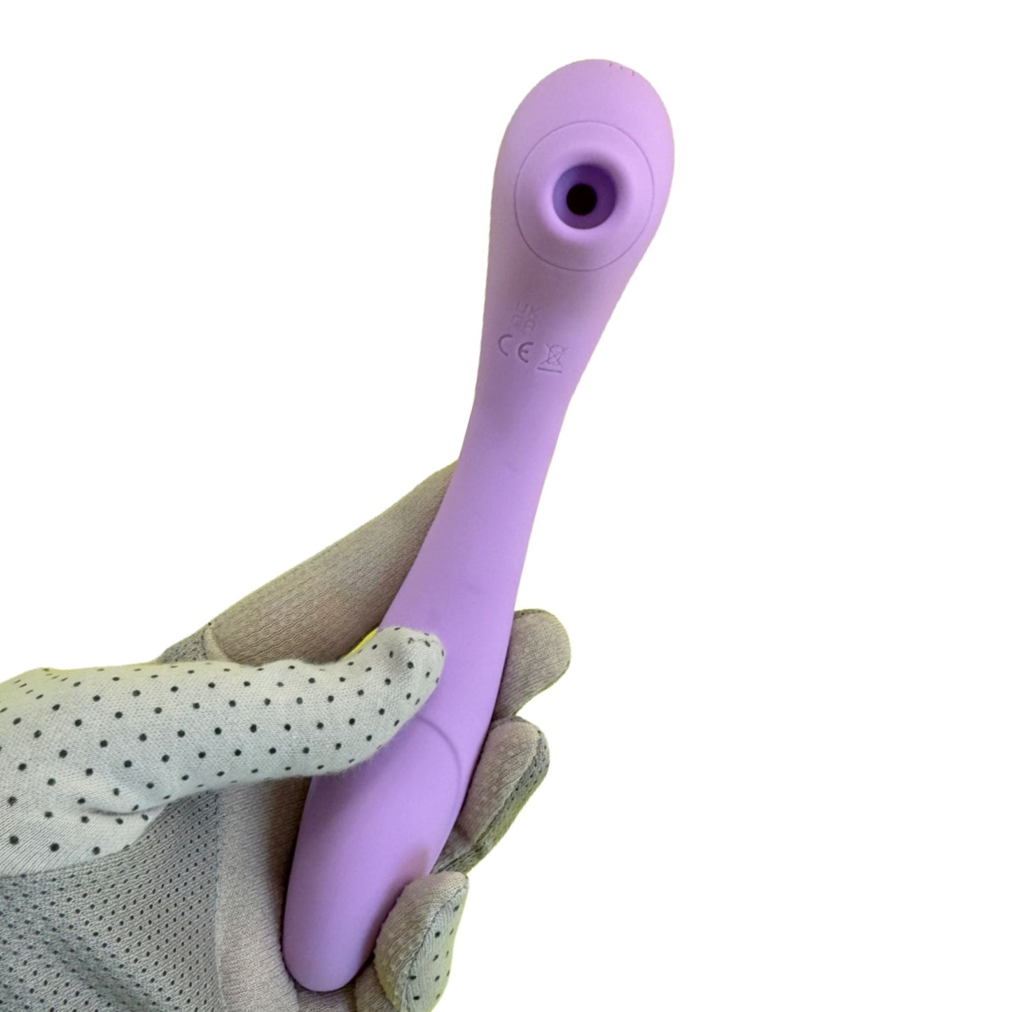 Blaze Air Pulsation and G-Spot Bendable Double Ended Vibrator - Purple