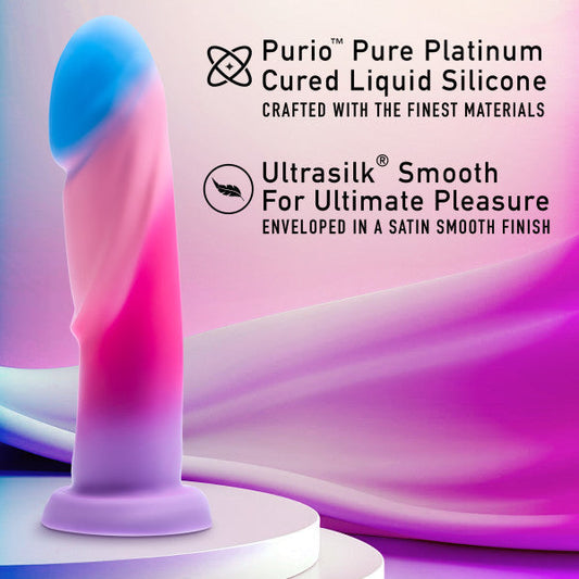 Borealis Dreams 7.75 Inch Girthy Silicone Dildo - Cotton Candy