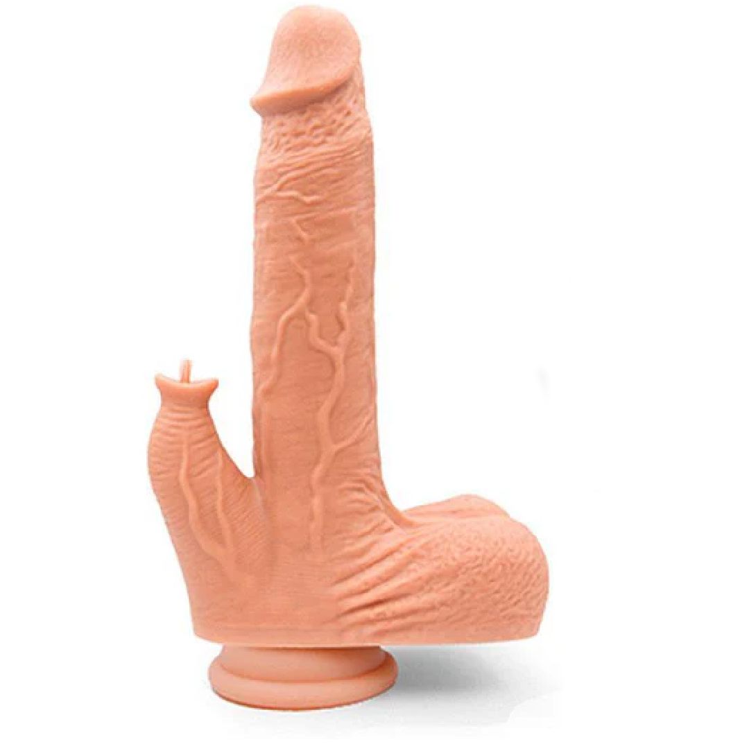 Colter Thrusting Large 8.5" Realistic App Controlled Dildo with Clit Licker