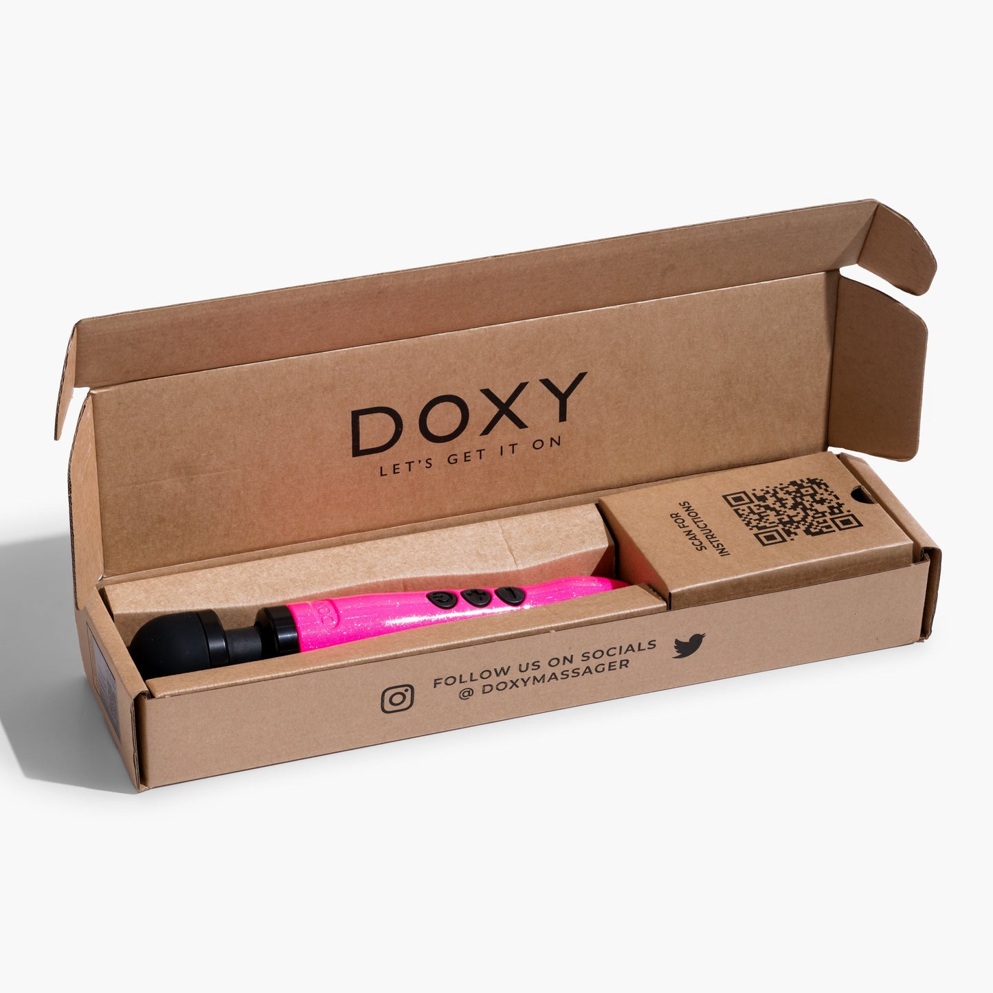 Doxy Die Cast 3 Compact Wand Vibrator Hot Pink