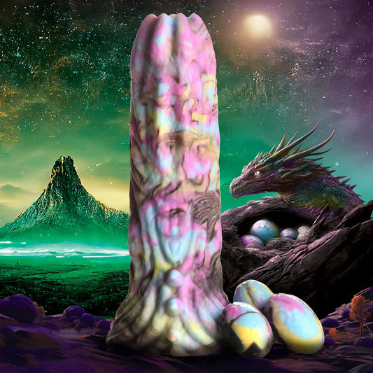 Dragon Spawn Ovipositor Silicone Fantasy Role Play Dildo With Eggs