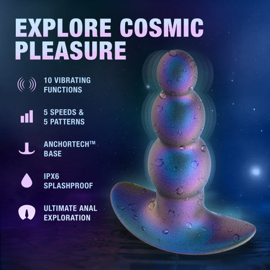 Expedition Beaded Vibrating Silicone Butt Plug