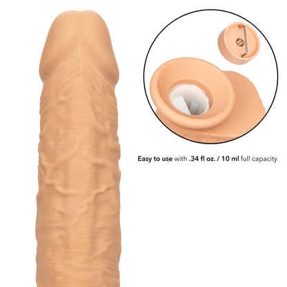 Fuck Stick Squirting Vibrating Silicone Suction Cup Dildo - Vanilla