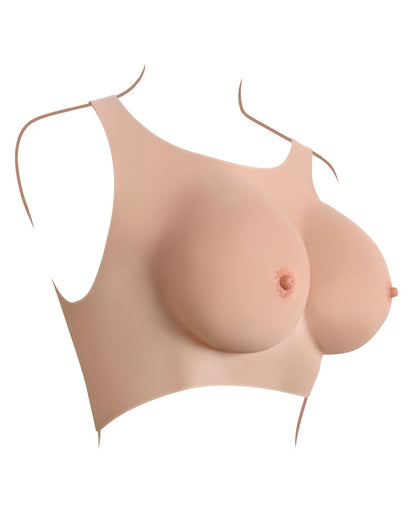 Gender X Wearable Silicone C Cup Breasts - Vanilla