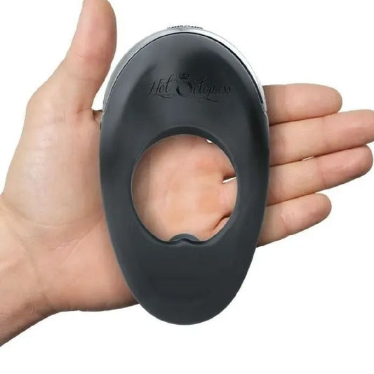 Hot Octopuss Atom Plus Dual Motor Vibrating Black Cock Ring