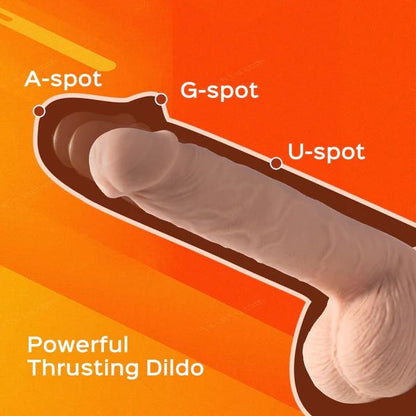 Kenzo Thrusting Large 9.5" Realistic App Controlled Dildo