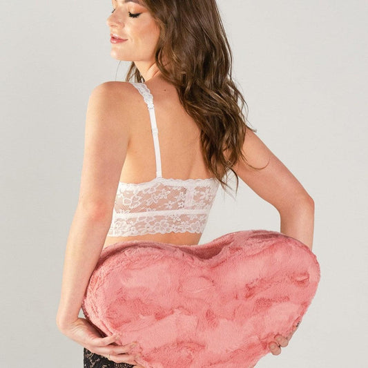 Liberator Faux Fur Heart Wedge Sex Positioning Pillow - Pink