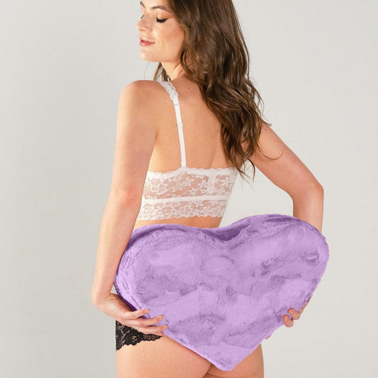 Liberator Faux Fur Heart Wedge Sex Positioning Pillow - Purple