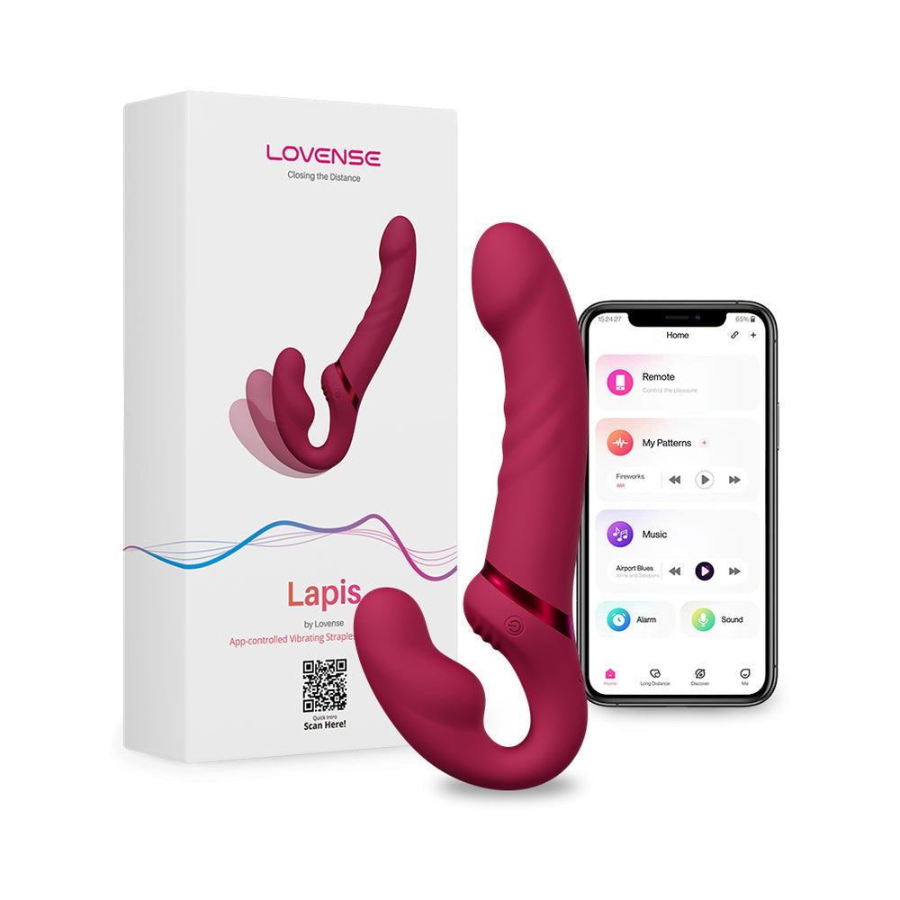 Lovense Lapis App Controlled Strapless Strap-On Dildo