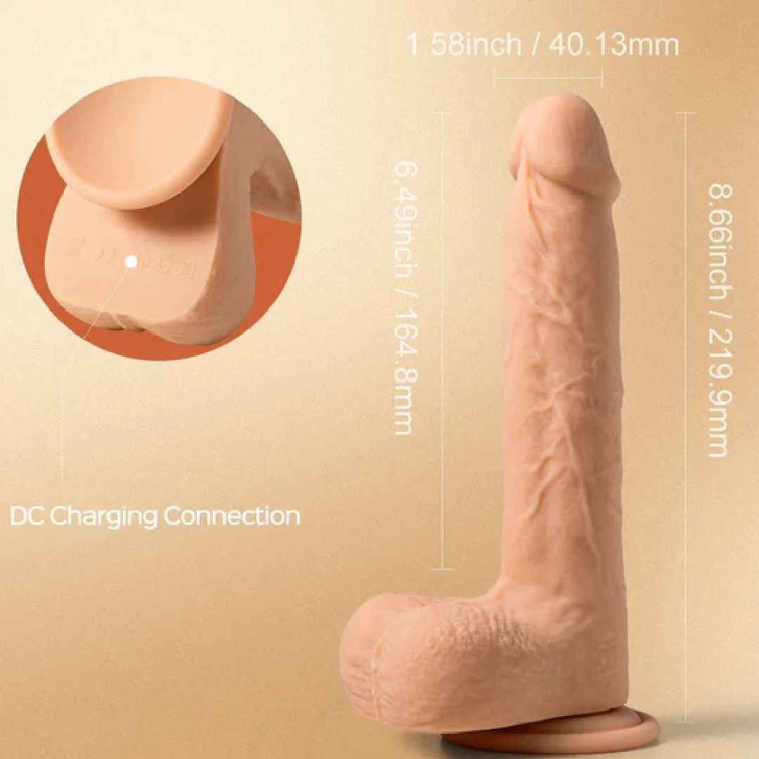 Luis Thrusting Warming Large 8.5" Realistic App Controlled Dildo