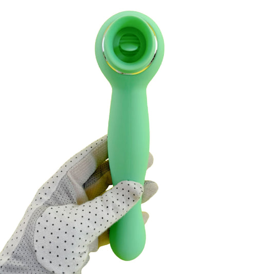 Luscious Licker Double Ended Licking & G-Spot Vibrator - Mint Green