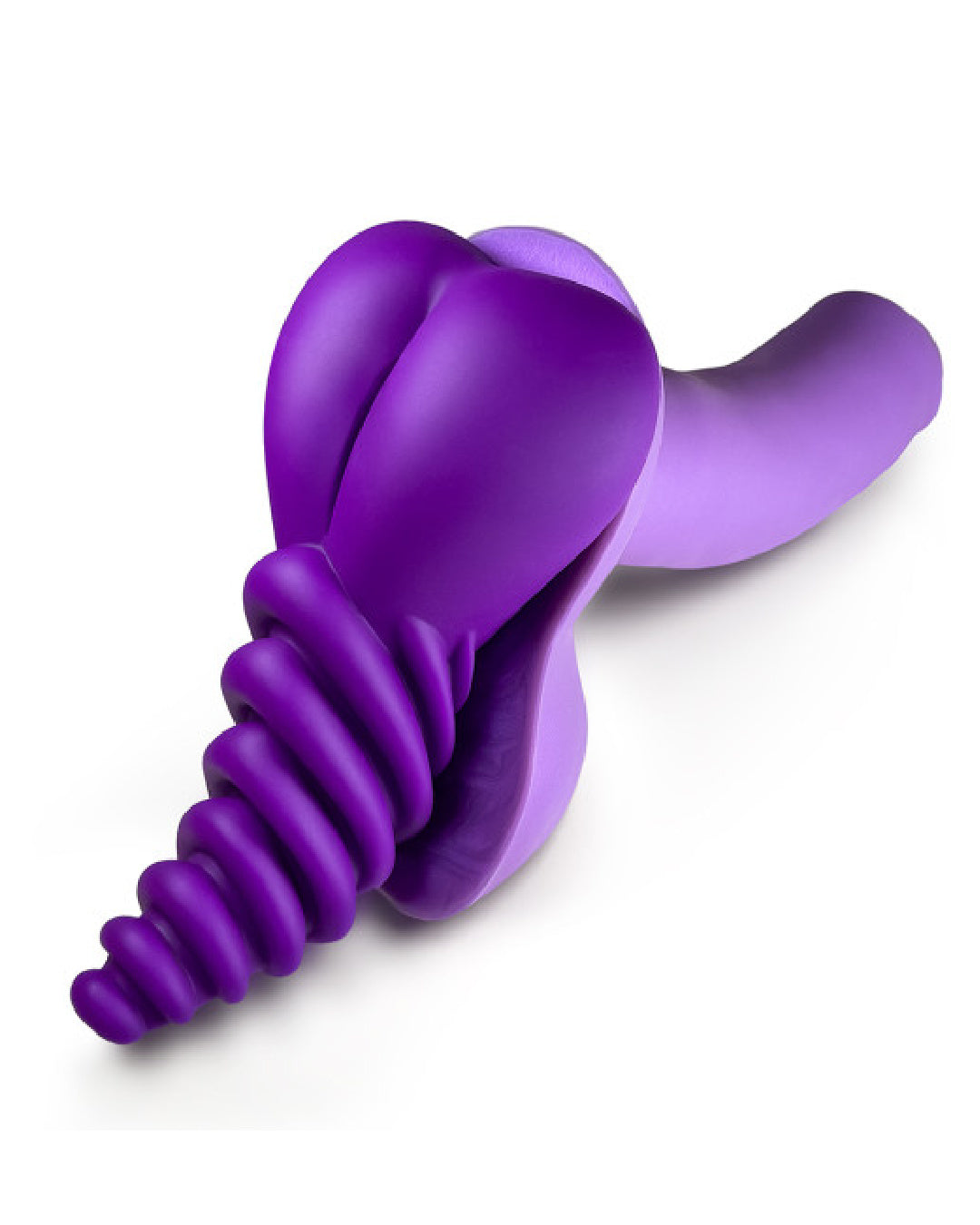 Luvgrind Soft Silicone Stroker, Grinder and Dildo Base - Purple