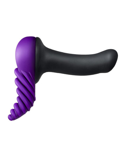 Luvgrind Soft Silicone Stroker, Grinder and Dildo Base - Purple