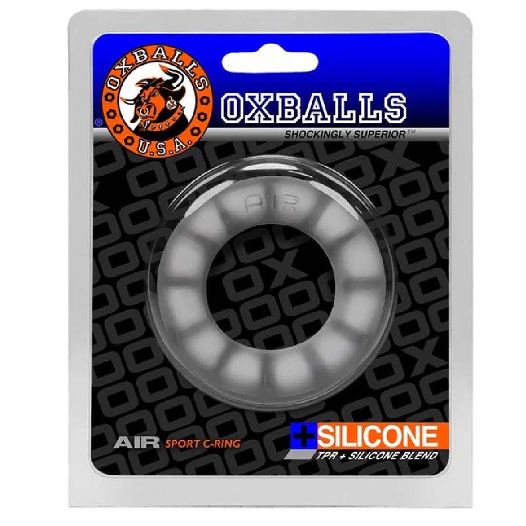 Oxballs Air Flow Light Stretchy Cock Ring - Clear