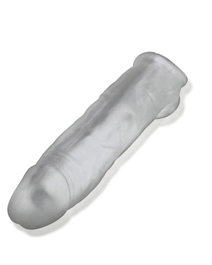 Oxballs Dicker 7.5 Inch Cock Sheath - Clear Ice