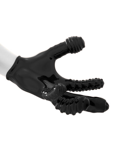 Oxballs Finger Fuck Textured Fingering Glove - Black