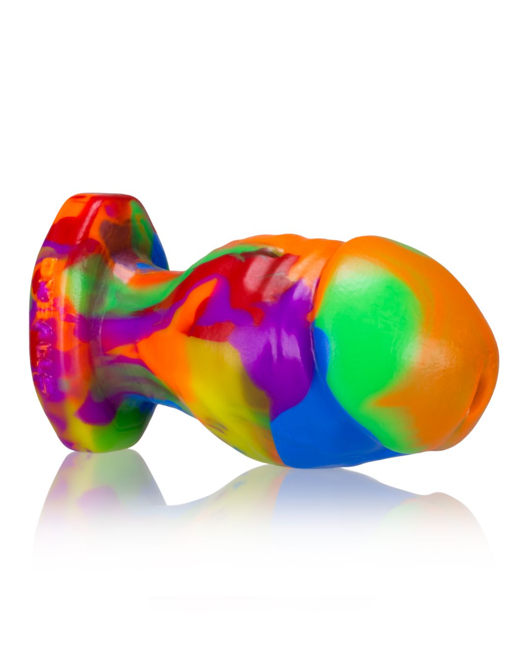 Oxballs Honcho 5 Inch Girthy Rainbow Silicone Veiny Butt Plug