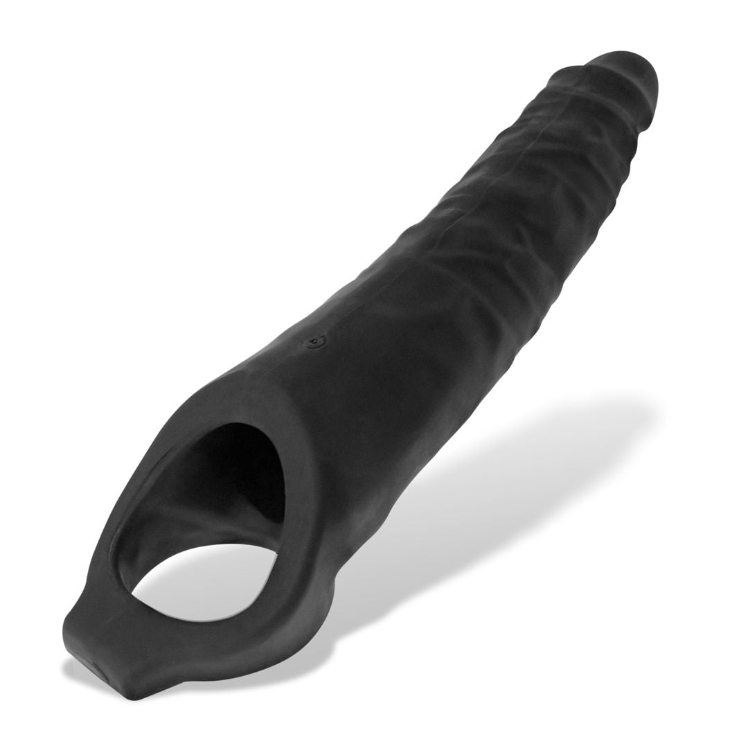 Oxballs Snake Extra Long 11 Inch Cock Sheath with Ball Strap - Black