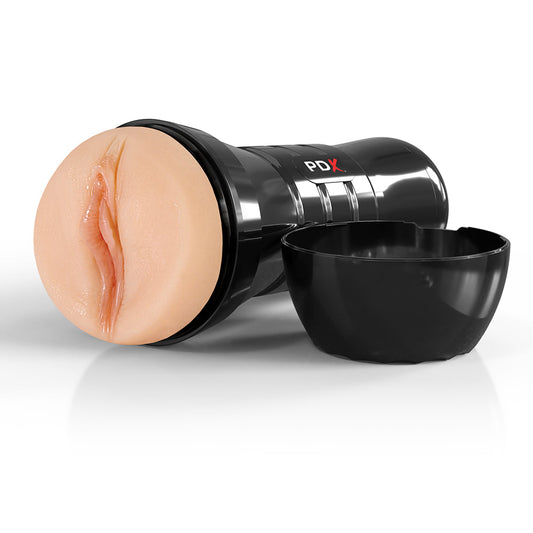 PDX Juicy Snatch XXL Self Lubricating Stroker for Large Penises - Vanilla