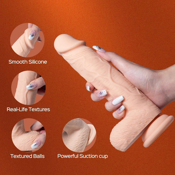 Paxton Powerful Vibrating Rotating 8.5" Realistic App Controlled Dildo