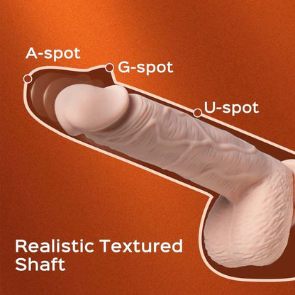 Paxton Powerful Vibrating Rotating 8.5" Realistic App Controlled Dildo