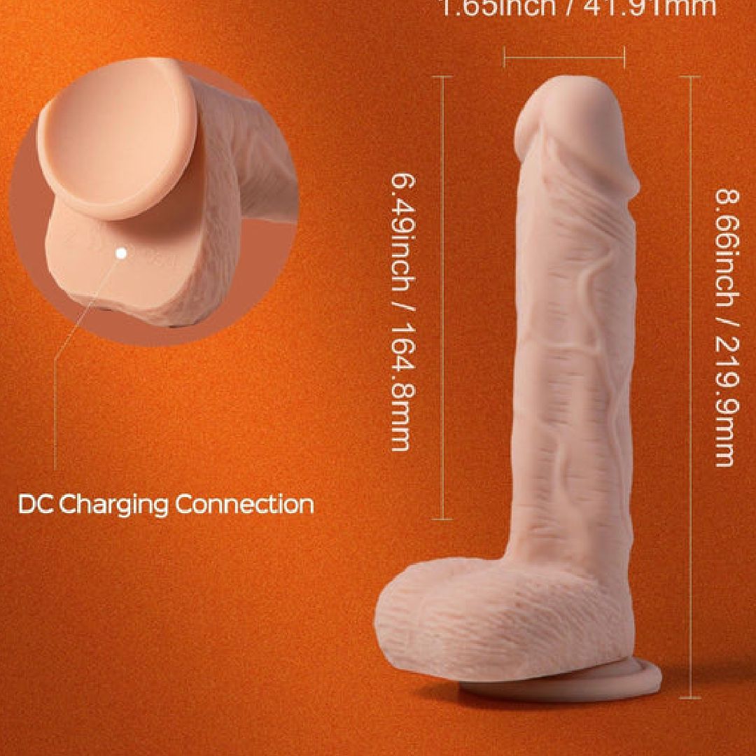 Paxton Powerful Vibrating Rotating 8.5" Realistic App Controlled Dildo