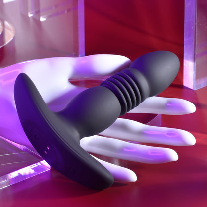 Playboy Trust the Thrust Vibrating & Thrusting Anal Plug with Remote