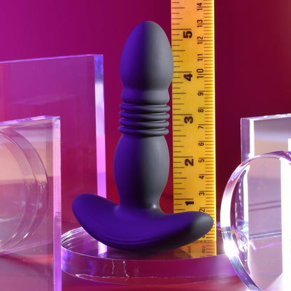 Playboy Trust the Thrust Vibrating & Thrusting Anal Plug with Remote