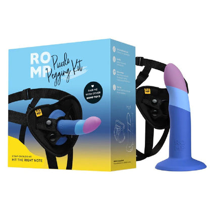 Romp Piccolo First Time Pegging Kit - Strap on Harness + Dildo