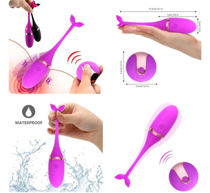 Vibrador huevito recargable incluye control remoto