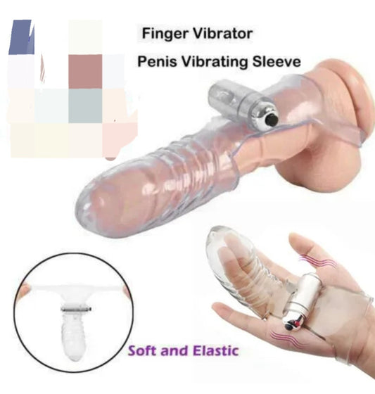 Vibrador cobertor pen* o dedo