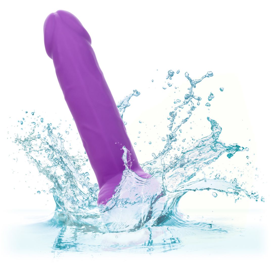 Silicone Stud 8 Inch Suction Cup Dildo -  Purple