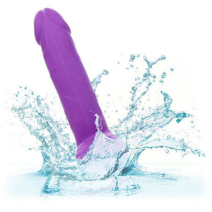 Silicone Stud 8 Inch Suction Cup Dildo -  Purple