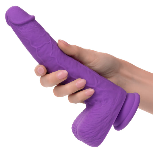 Silicone Stud Gyrating & Thrusting 9.5 Inch Purple Dildo