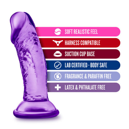 Sweet n Small Beginner 4 Inch Dildo with Suction Cup - Purple