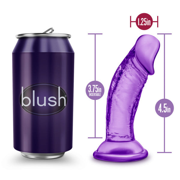 Sweet n Small Beginner 4 Inch Dildo with Suction Cup - Purple