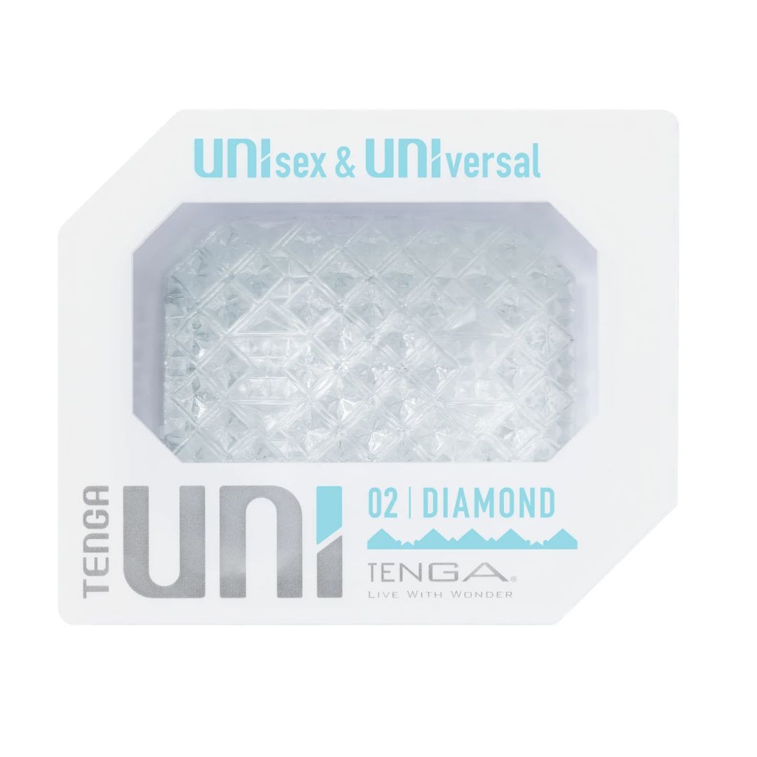 Tenga Uni Diamond Textured Finger Sleeve for Stroking and Clit Massage