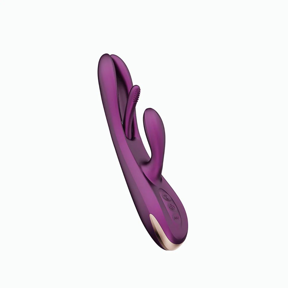 Terri App-Controlled Kinky Finger Tapping Rabbit Vibrator - Purple