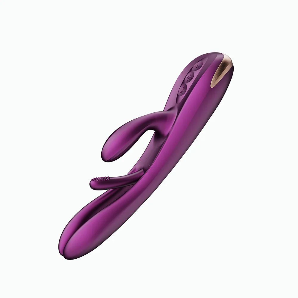 Terri App-Controlled Kinky Finger Tapping Rabbit Vibrator - Purple