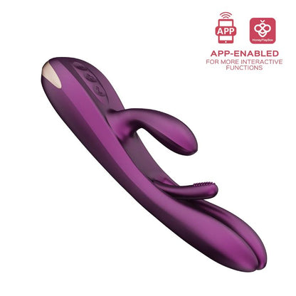 Terri App-Controlled Kinky Finger Tapping Rabbit Vibrator - Purple